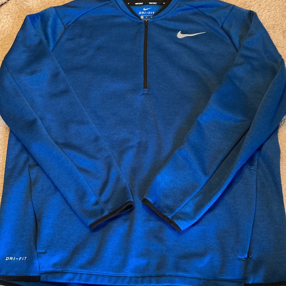 Nike Golf Mens 1/4 Zip Long Sleeved Fleece Shirt - sz XL